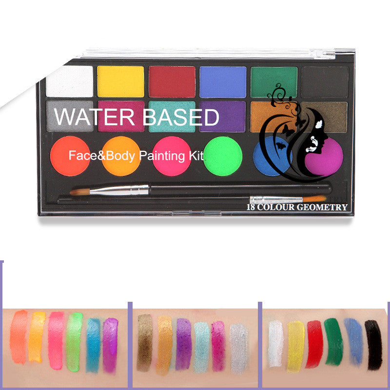 18 Colours Halloween Cosmetics Body Paint