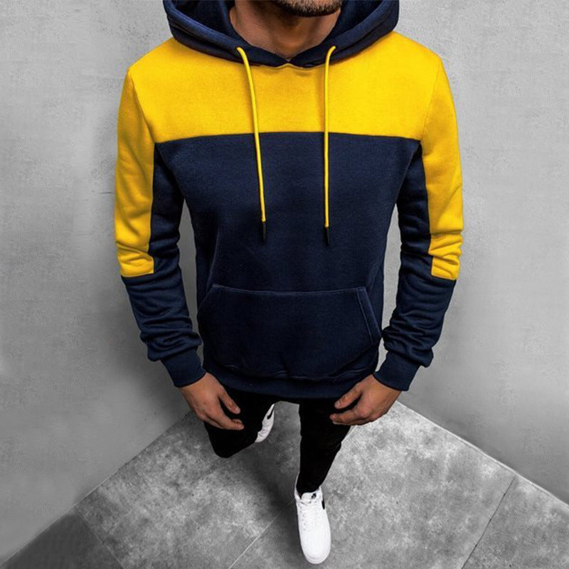 Men's Loose Hooded Pullover Casual Long-sleeved Jumper In 3 Different Colour's