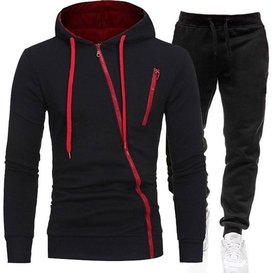 Zipped Hooded Track Suit In 4 Different Colour's