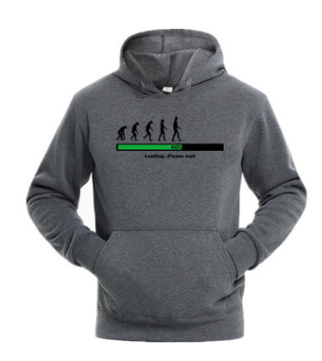 Loading Please Wait Men's Hooded Jumper