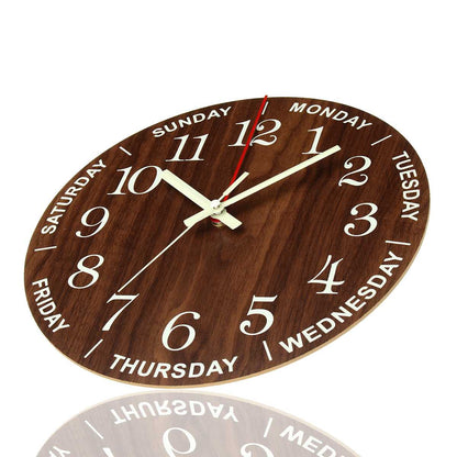 Luminous Wooden Clock