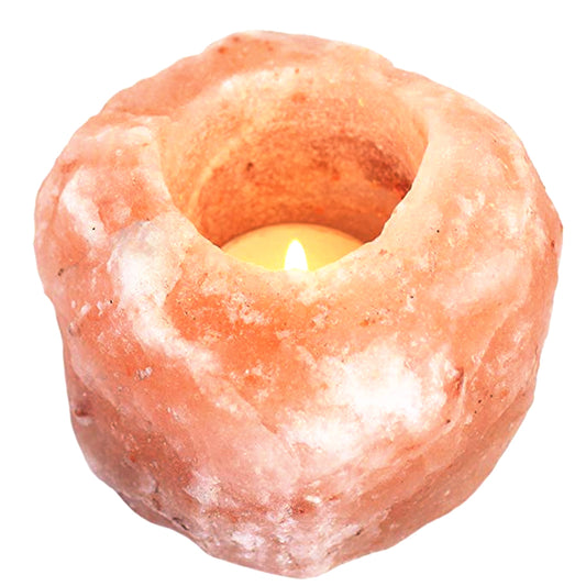 Natural-Shaped Salt Candle Holder