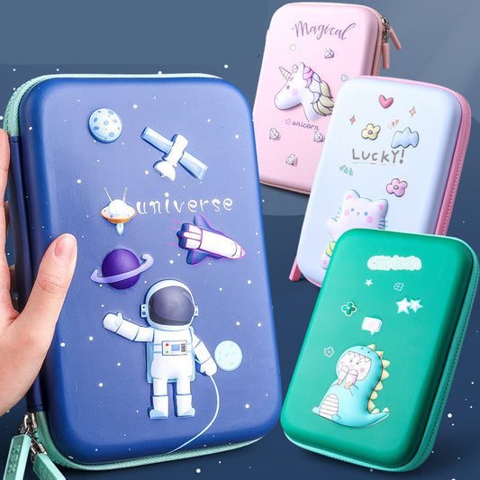 Unicorn,Space, Cat, Dinosaur Multifunctional Pencil Case