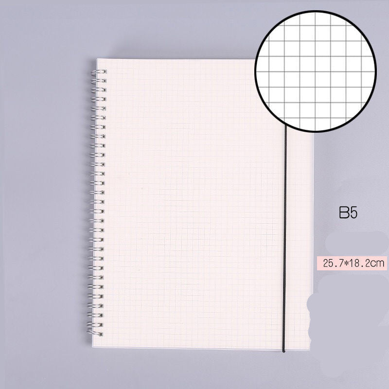 B5 Coil Grid Book Super Thick And Simple High School And College Student Classroom Notebooks