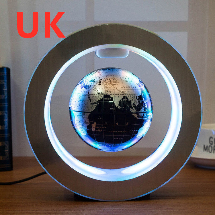 Round World Map LED Floating Magnetic Levitation Light