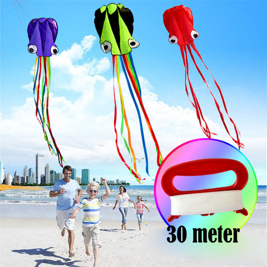 3D 30 Meter Large Octopus Kite with Handle Line