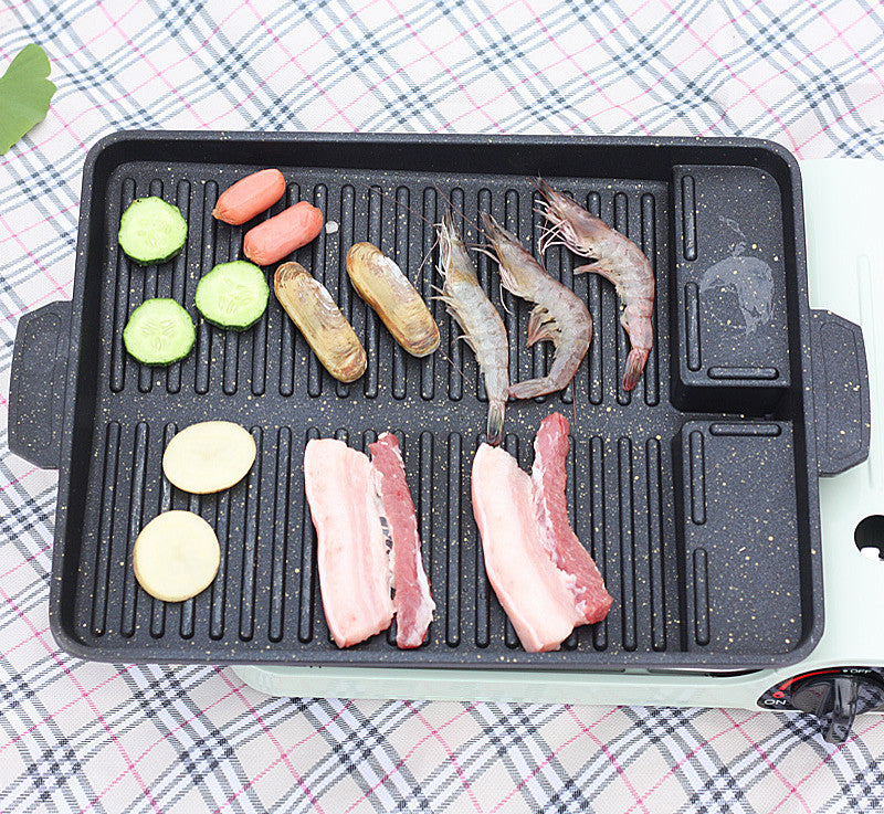 Portable Outdoor Long Barbecue Cooking Plate