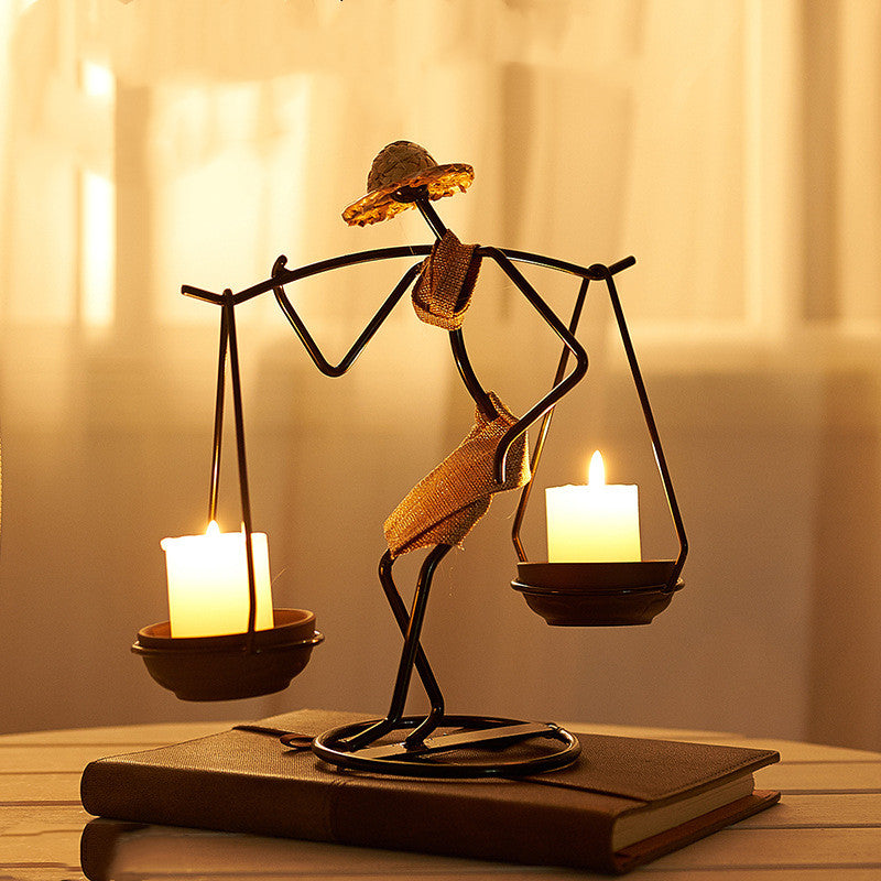 Wrought Iron Candle Holder