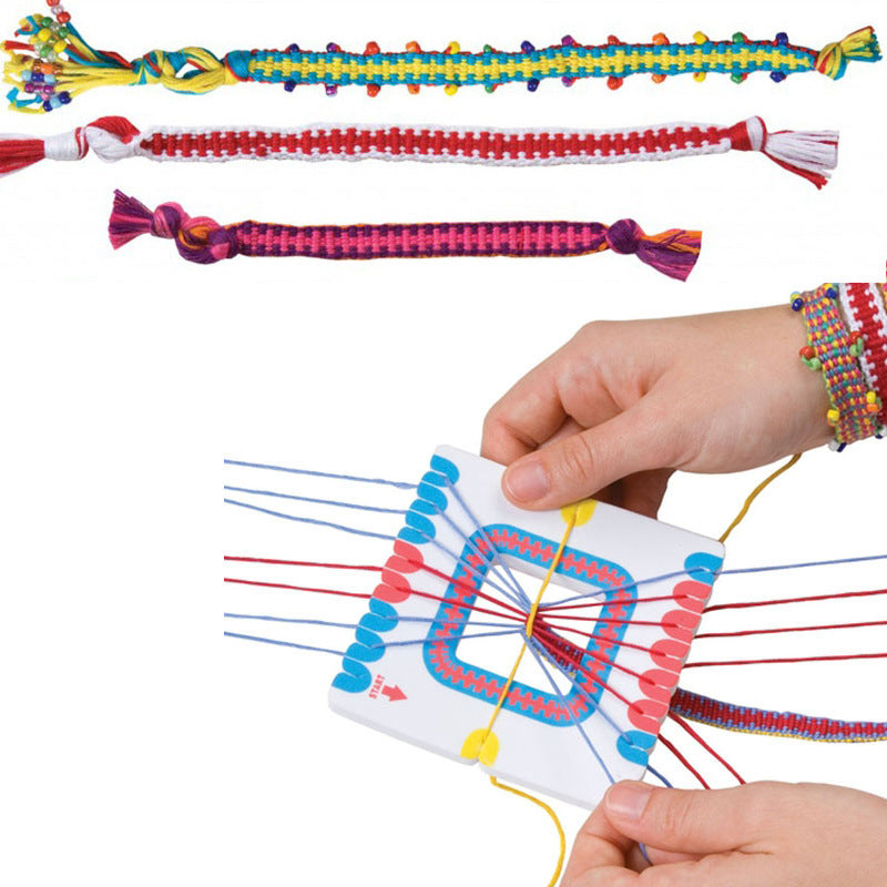 Kids DIY Beaded Braided Bracelet Toys