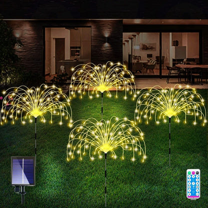 Solar Firework Garden Waterproof Lights