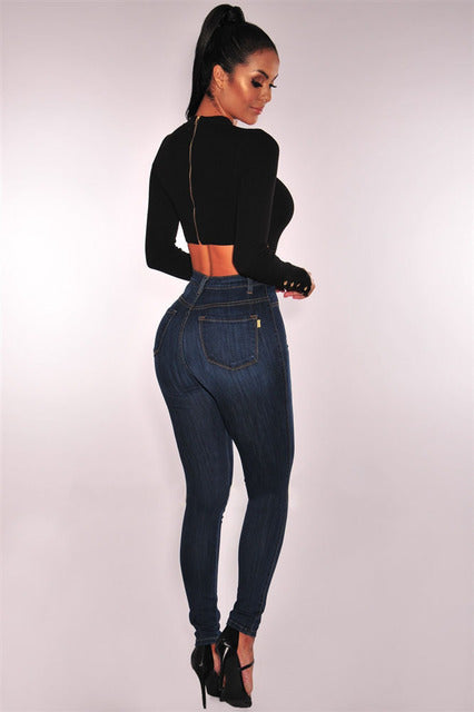 Autumn High Waist Jeans In 6 Different Sizes