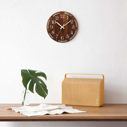 Luminous Wooden Clock