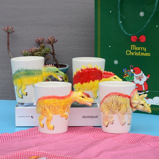 3D Dinosaur Shape Cup Special-Shaped & Hand-painted