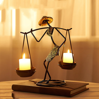 Wrought Iron Candle Holder