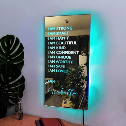 Personalized Affirmations Acrylic Decorative Mirror