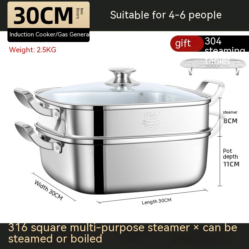 Square Steamer Multi-function