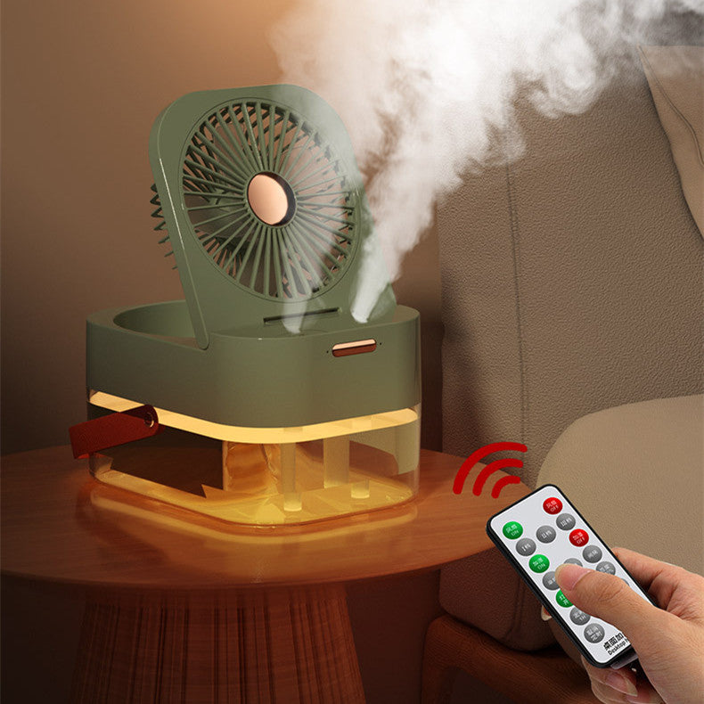 Humidifier Spray Fan Portable Air Cooler Air Humidifier USB Fan Desktop Fan With Night Light