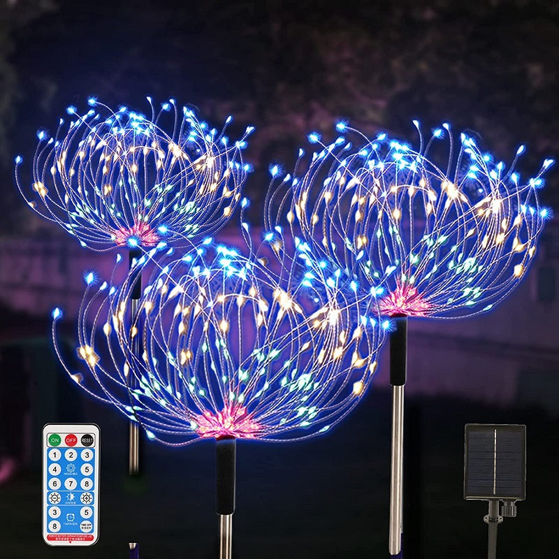 Solar Firework Garden Waterproof Lights