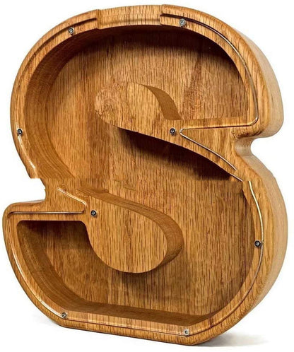 Wooden Letter Creative Piggy Bank