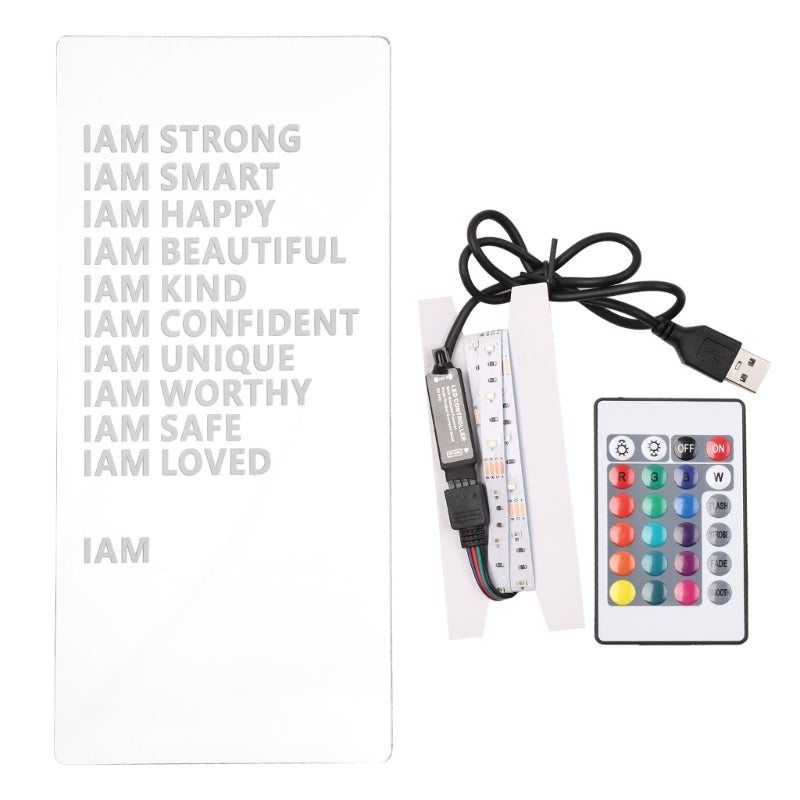 Personalized Affirmations Acrylic Decorative Mirror