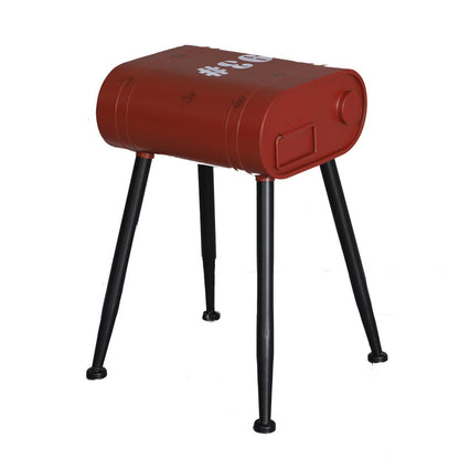 Iron Retro Gasoline Barrel Industrial Bar Stool