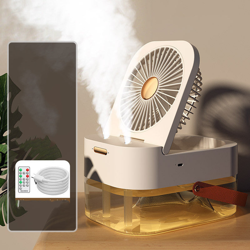 Humidifier Spray Fan Portable Air Cooler Air Humidifier USB Fan Desktop Fan With Night Light