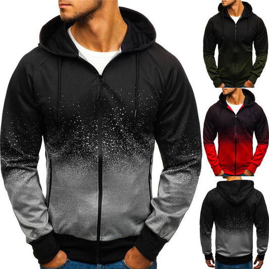 Digital Printing Zipped Jumper In 3 Different Colour's