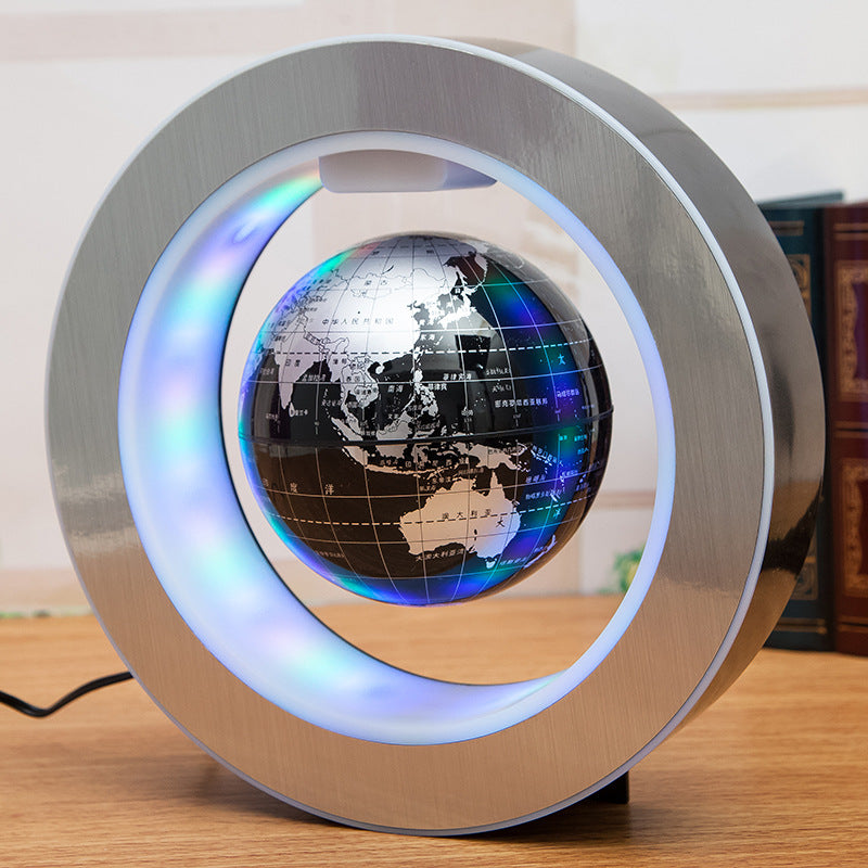 Round World Map LED Floating Magnetic Levitation Light