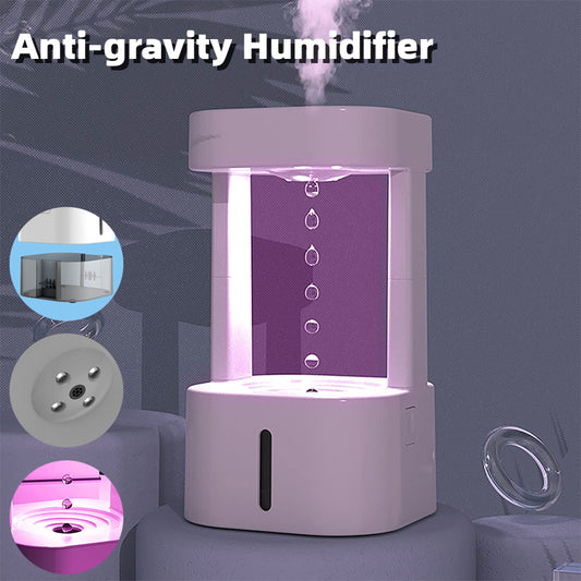 Creative Anti-gravity Water Drop Humidifier Air Conditioning Mist Spray Household With 580ML Water Tank