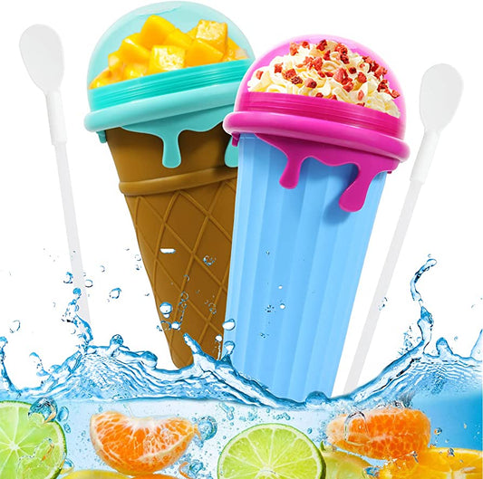 RefreshWave 500: The Ultimate 500ml Slushy Cup for Quick-Frozen Homemade Juices and Smoothies – Your Essential Summer Squeeze!