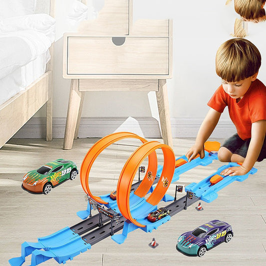 Alloy Racing Catapult Car Track