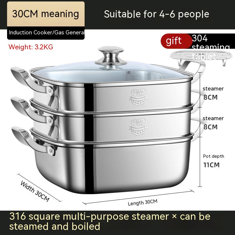 Square Steamer Multi-function