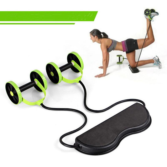 Tension Foldable Revoflex Xtreme Multifunction Pull Rope Wheeled Health Abdominal Muscle Training Home Fitness Equipment