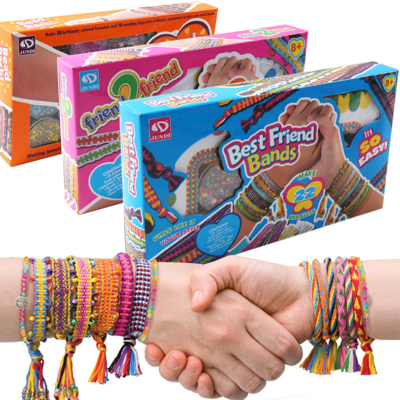 Kids DIY Beaded Braided Bracelet Toys