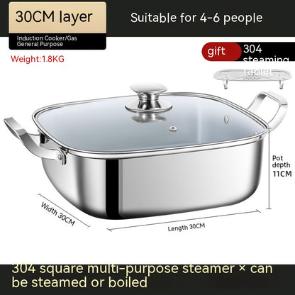 Square Steamer Multi-function