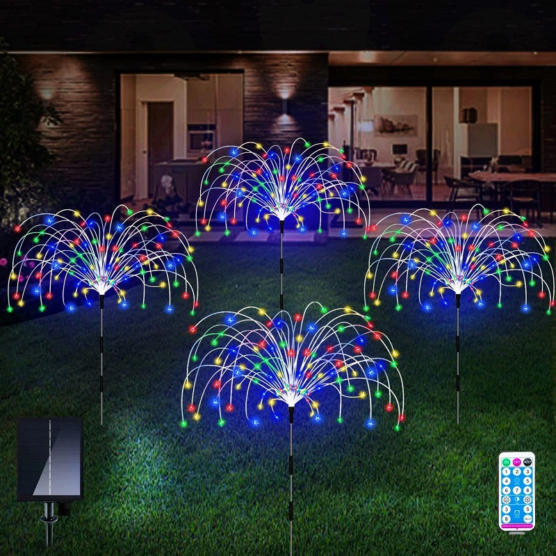 Solar Firework Garden Waterproof Lights