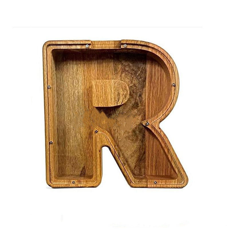 Wooden Letter Creative Piggy Bank