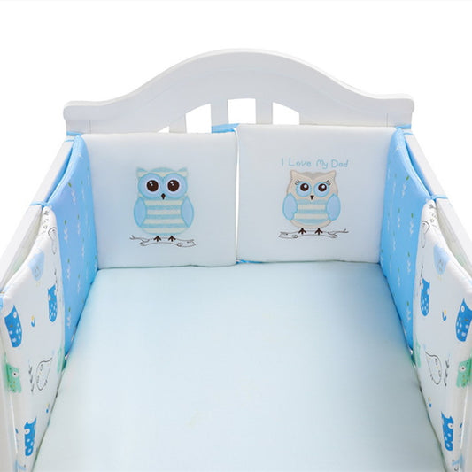 Blue Owl Cot Bedding