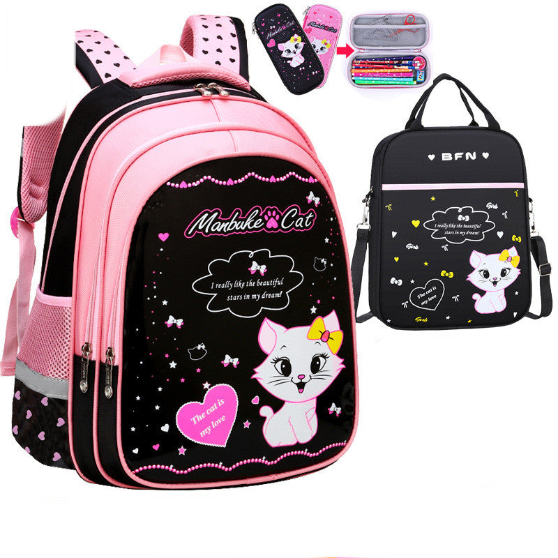 Cat Print Backpack