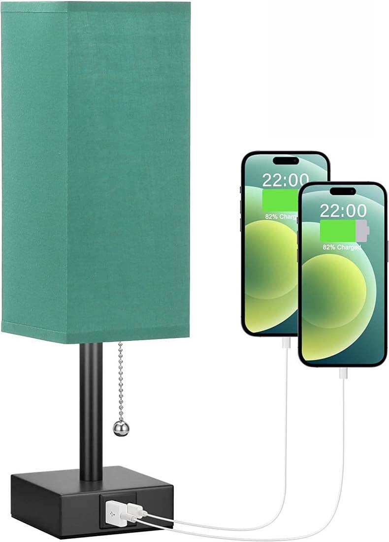 Bedside Table Lamp With 3 Levels Brightness With USB Charging