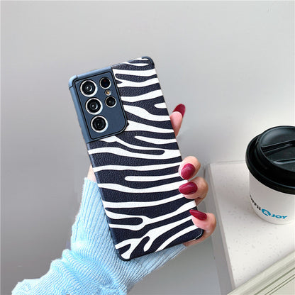 Black And White Zebra Stripes Soft Rubber Phone Case