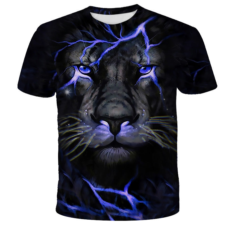 Mens Fashion Collarless Short Sleeve T-shirt