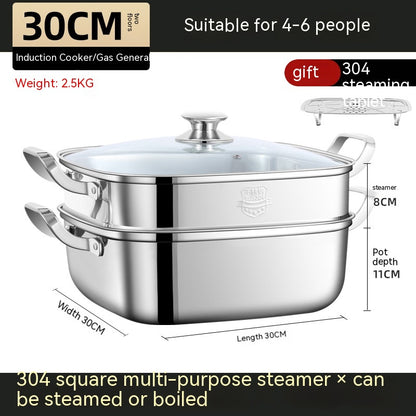 Square Steamer Multi-function