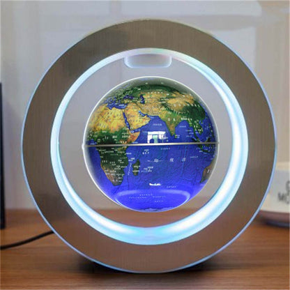 Round World Map LED Floating Magnetic Levitation Light