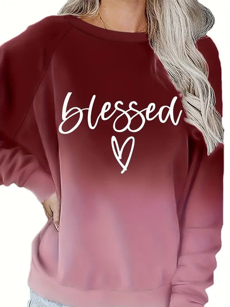 Blessed Long Sleeve Top In 6 Different Colour's