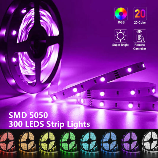 RGB 5050 Flexible LED Strip Lights SMD 12V DC