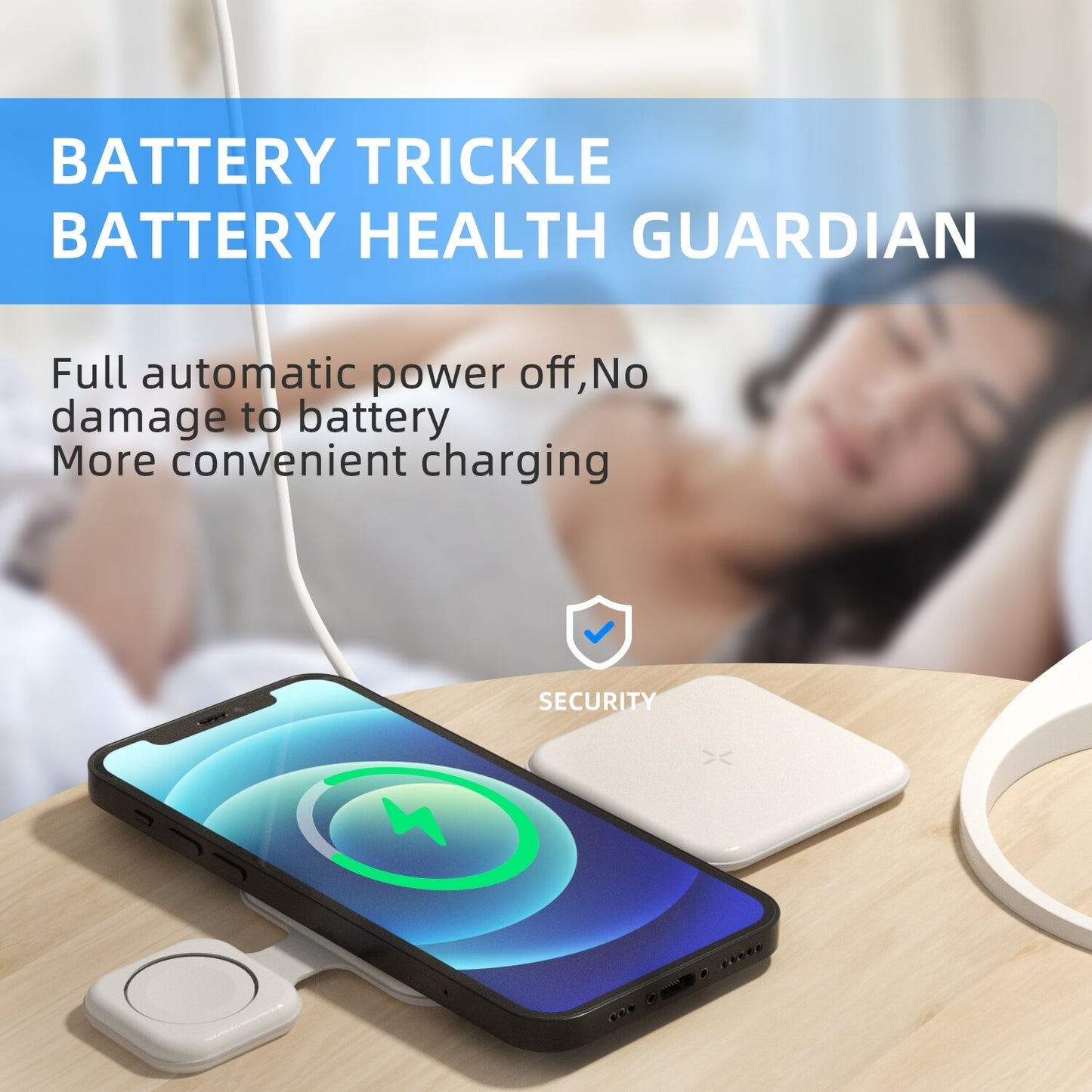 3 In 1 Magnetic Foldable Wireless Mobile, Ear Pods, Watch Charging Station