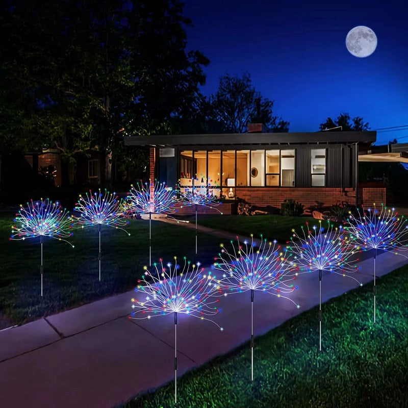 Solar Firework Garden Waterproof Lights