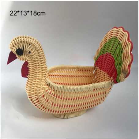 Rattan Fruit Basket Home Storage