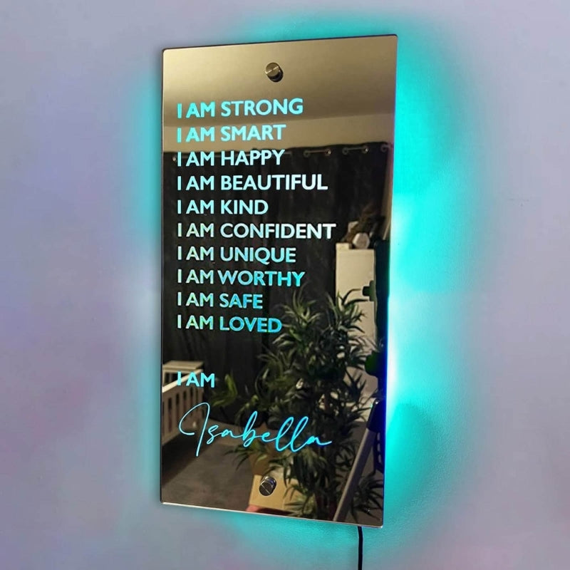 Personalized Affirmations Acrylic Decorative Mirror